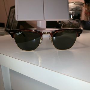 Rayban polarized club master sunglasses